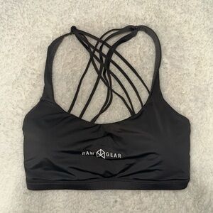 Charcoal Grey Rawgear Strappy Sports Bra, Medium, BNWOT